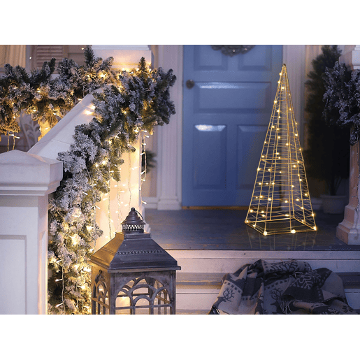 Decoração LED para exterior em forma árvore de Natal 60 cm PUKSALA