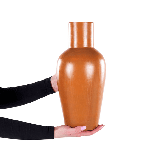 Jarro decorativo KARFI Cerâmica 37 cm Laranja