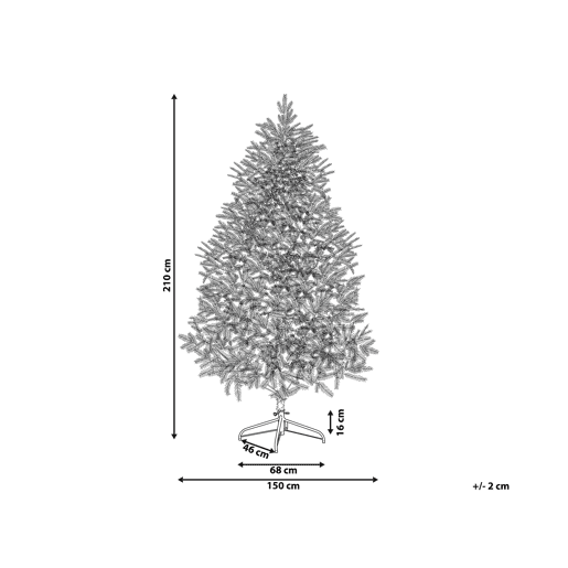 Árvore de Natal artificial FARNHAM 210 cm Azul Árvore de Natal artificial FARNHAM 210 cm Azul