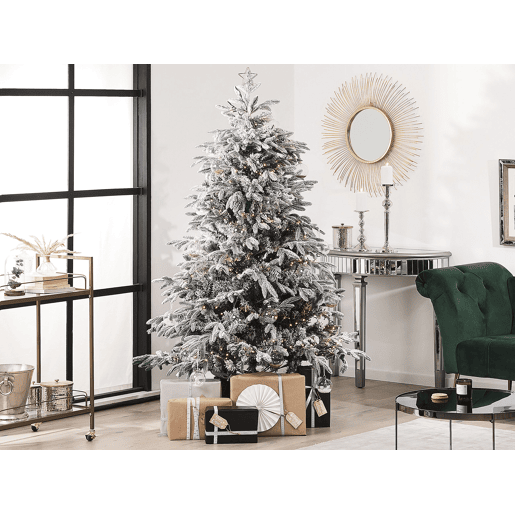 Árvore de Natal artificial com neve BASSIE 180 cm Branco
