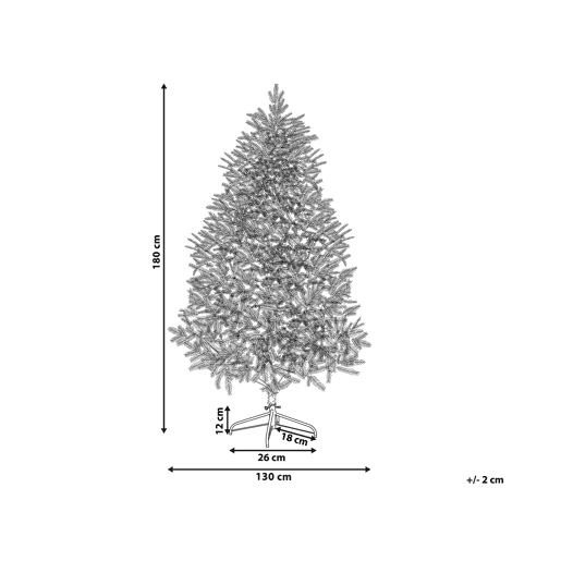 Árvore de Natal artificial com neve BASSIE 180 cm Branco