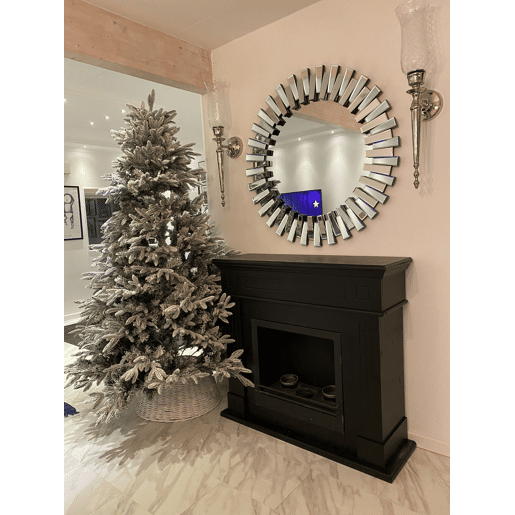 Árvore de Natal artificial com neve BASSIE 180 cm Branco