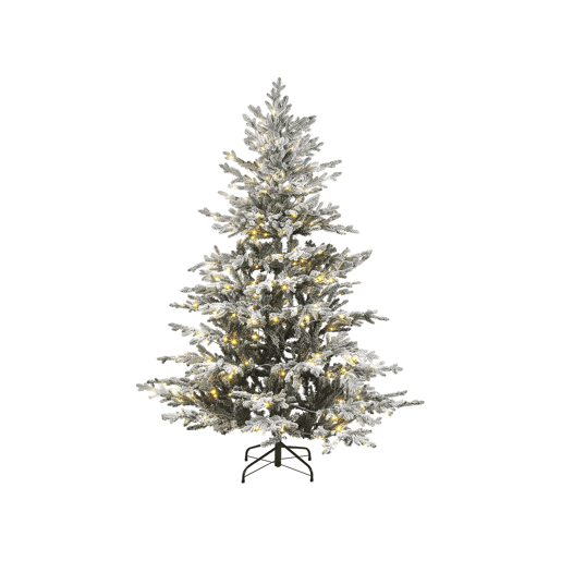 Árvore de Natal artificial com neve LED BRISCO 180 cm Branco Árvore de Natal artificial com neve LED BRISCO 180 cm Branco