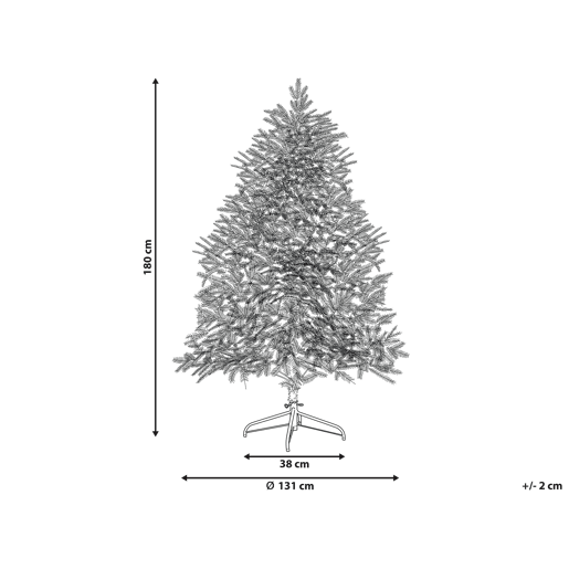 Árvore de Natal artificial com neve LED BRISCO 180 cm Branco Árvore de Natal artificial com neve LED BRISCO 180 cm Branco
