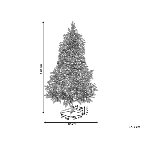 Árvore de Natal artificial DENALI 120 cm Verde Árvore de Natal artificial DENALI 120 cm Verde