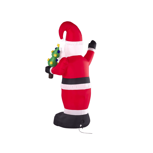 Pai Natal insuflável com LED 225 cm vermelho IVALO