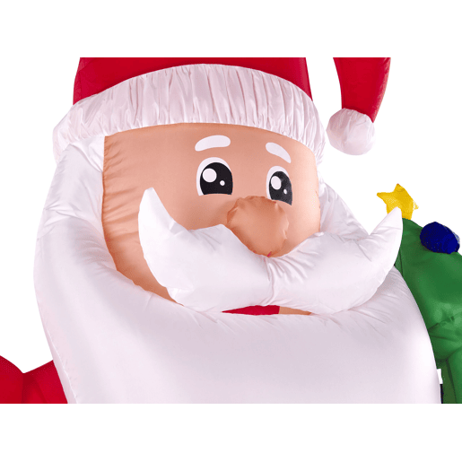 Pai Natal insuflável com LED 225 cm vermelho IVALO