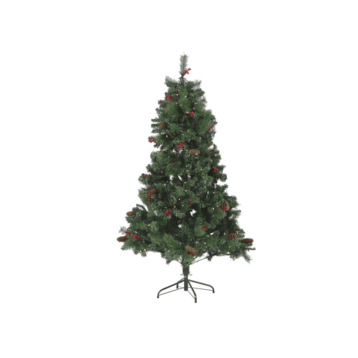 Árvore de Natal artificial LED JACINTO 180 cm Verde escuro