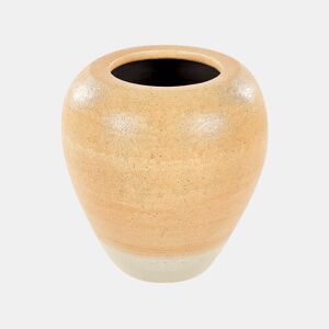 Jarro decorativo SKIONE Cerâmica 34 cm Castanho claro