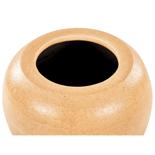 Jarro decorativo SKIONE Cerâmica 34 cm Castanho claro