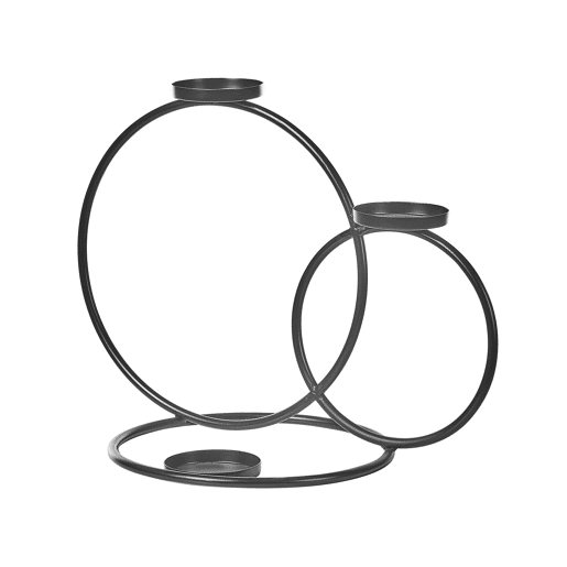 Candelabro CAKUNG Metal 33 cm Preto