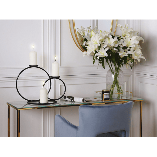 Candelabro CAKUNG Metal 33 cm Preto