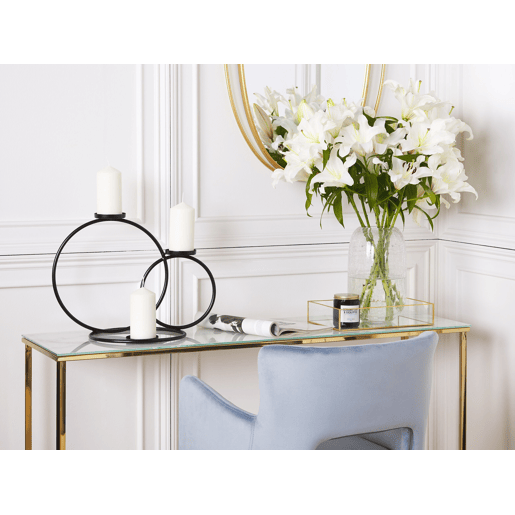 Candelabro CAKUNG Metal 33 cm Preto
