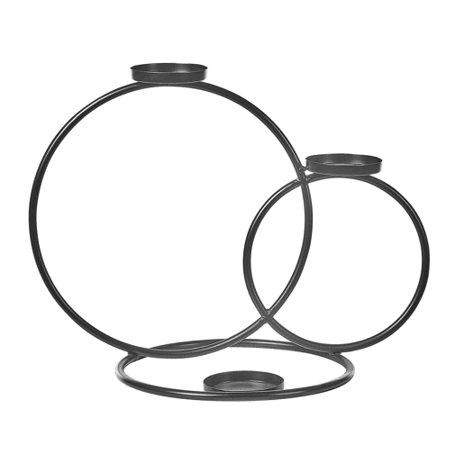 Candelabro CAKUNG Metal 33 cm Preto