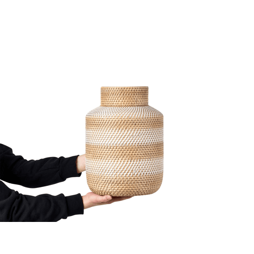 Jarro decorativo RENUN Cerâmica 36 cm Natural