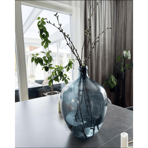 Jarro de flores ROTI Vidro 39 cm Azul