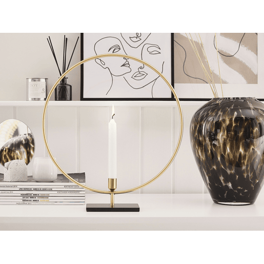 Candelabro SERAM Metal 45 cm Dourado