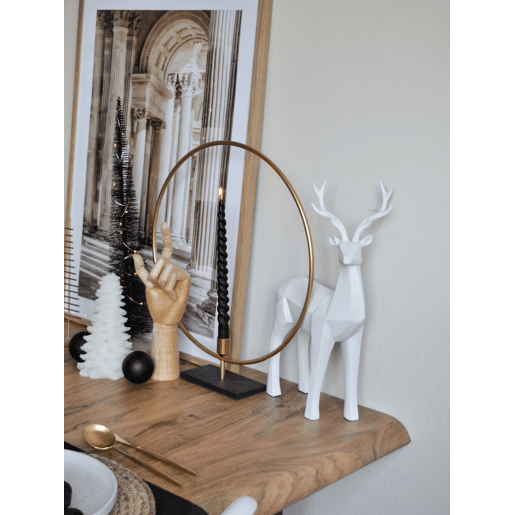 Candelabro SERAM Metal 45 cm Dourado