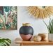 Beliani Jarrón decorativo DAULIS Beliani Jarrón decorativo DAULIS Negro