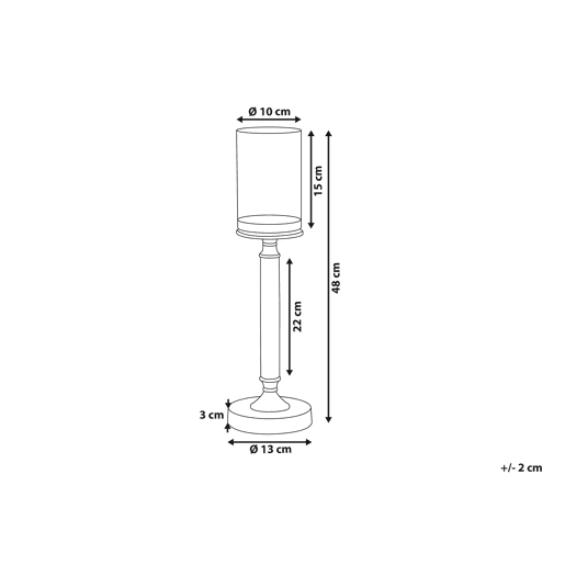 Beliani Candelabro ABBEVILLE Beliani Candelabro ABBEVILLE