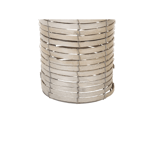 Conjunto de 3 castiçais ROVARE Madeira de chopo 603925 cm Cinzento
