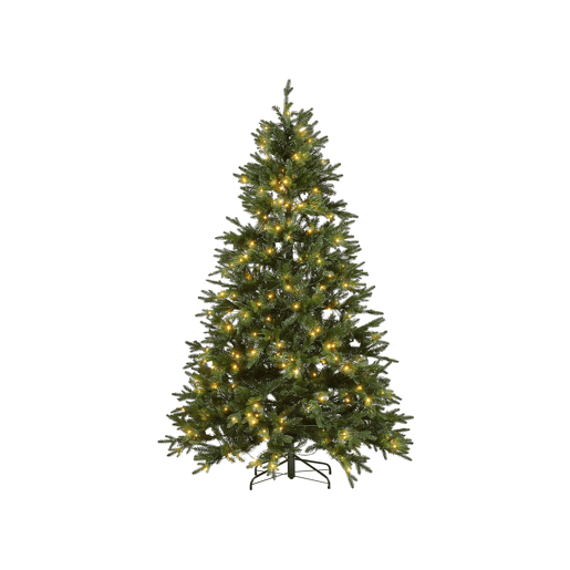 Árvore de Natal artificial LED FIDDLE 210 cm Verde
