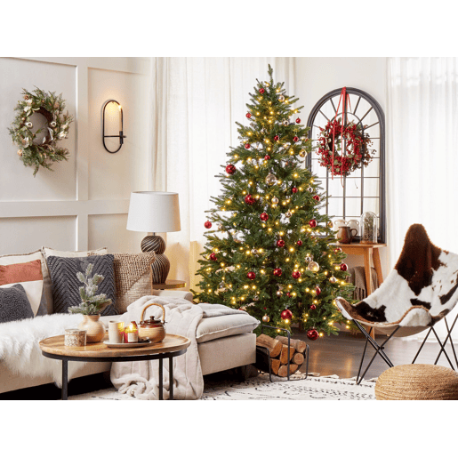 Árvore de Natal artificial LED FIDDLE 210 cm Verde