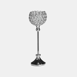 Candelabro ESTERNAY Metal 27 cm Prateado