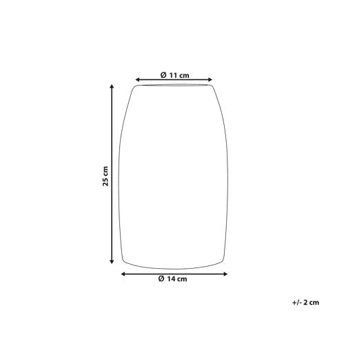 Jarro decorativo LINZI Grés 25 cm Branco Jarro decorativo LINZI Grés 25 cm Branco