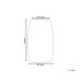 Beliani Jarrón decorativo LINZI Beliani Jarrón decorativo LINZI Blanco