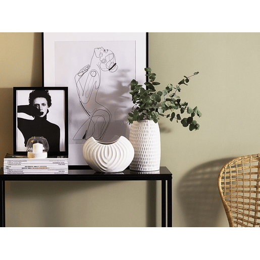 Jarro decorativo LINZI Grés 25 cm Branco Jarro decorativo LINZI Grés 25 cm Branco
