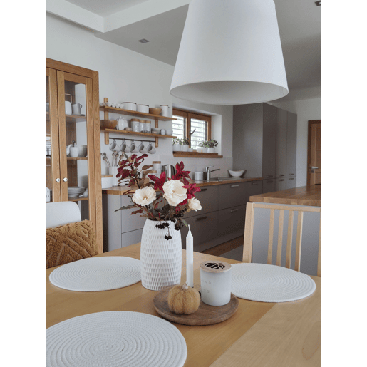 Jarro decorativo LINZI Grés 25 cm Branco Jarro decorativo LINZI Grés 25 cm Branco