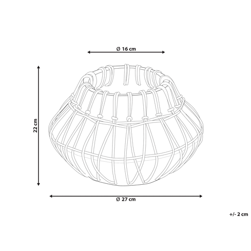 Jarro decorativo KLUET Cerâmica 22 cm Castanho