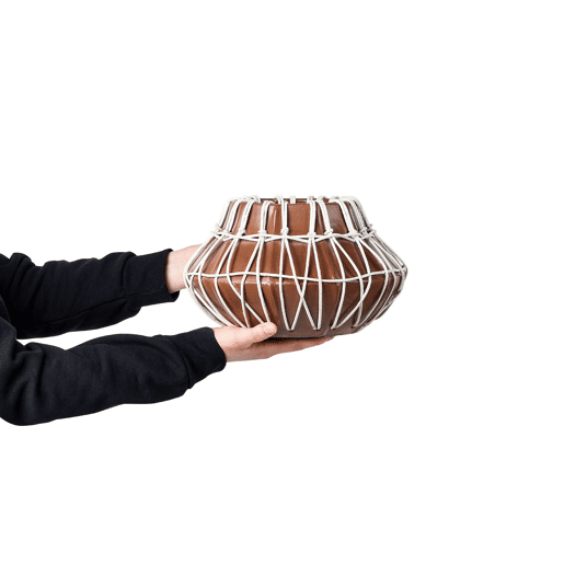 Jarro decorativo KLUET Cerâmica 22 cm Castanho