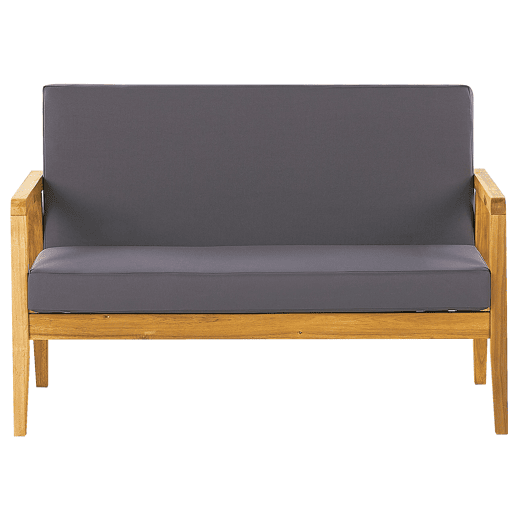Conjunto de jardim com mesa 4 lugares PALLANO Madeira de acácia Cinzento escuro