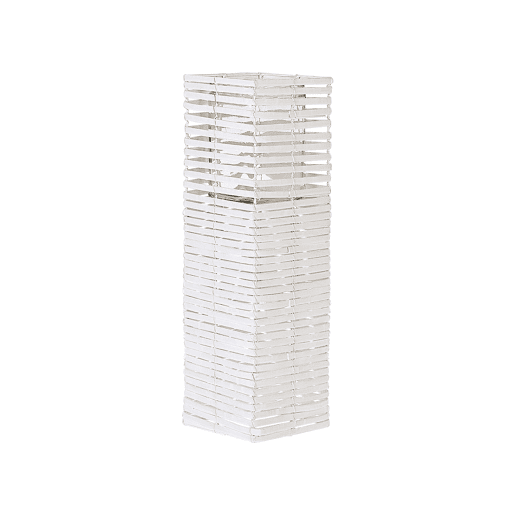 Conjunto de 3 castiçais MAROLA Madeira de chopo 543420 cm Branco