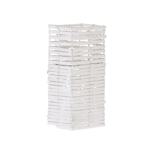 Conjunto de 3 castiçais MAROLA Madeira de chopo 543420 cm Branco