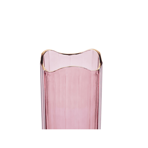 Jarro de flores PERDIKI Vidro 30 cm Rosa
