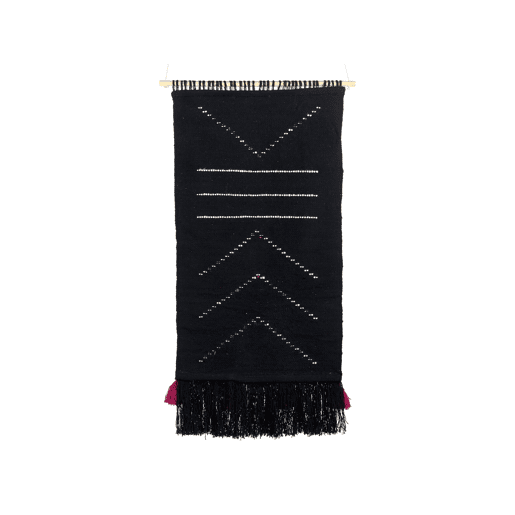 Decoração de parede em tecido PAKPATTAN Algodão 123 cm Preto