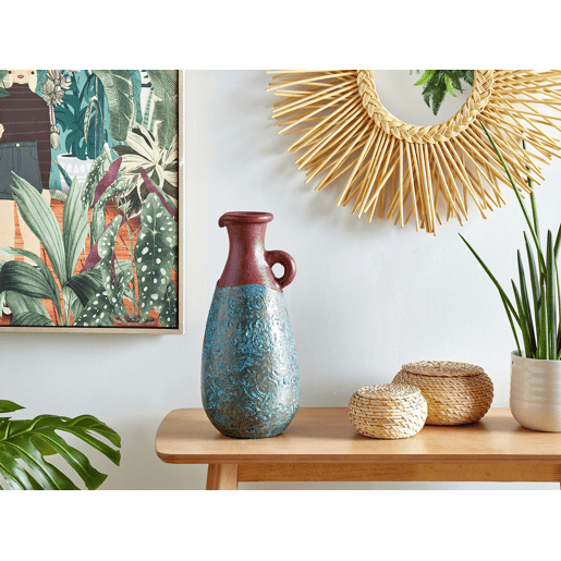 Jarro decorativo VELIA Cerâmica 40 cm Azul