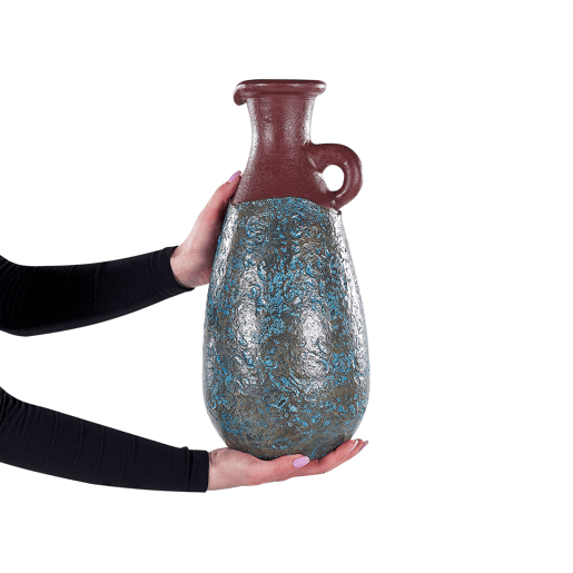 Jarro decorativo VELIA Cerâmica 40 cm Azul