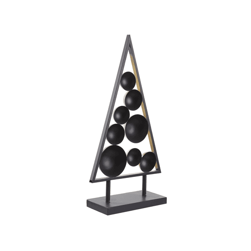 Figura decorativa preto e dourado 65 cm RANUA