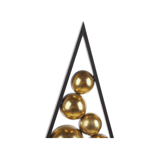 Figura decorativa preto e dourado 65 cm RANUA