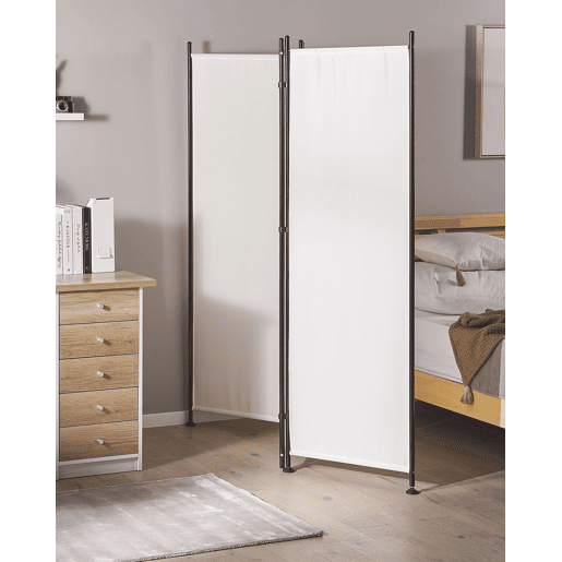 Biombo com 3 painéis NARNI Branco 161 cm 170 cm