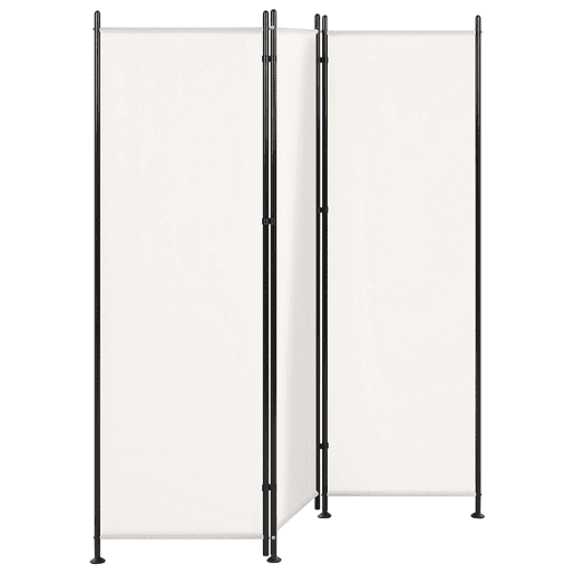 Biombo com 3 painéis NARNI Branco 161 cm 170 cm
