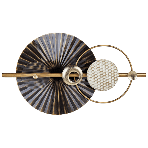 Decoração de parede RUTHENIUM Metal 59 cm Preto