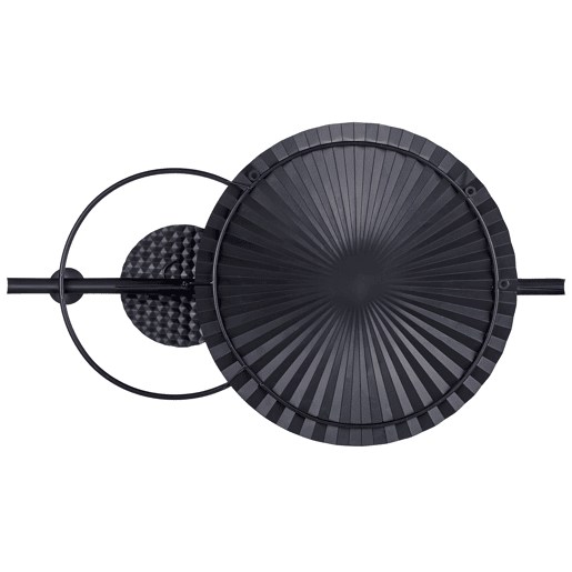 Decoração de parede RUTHENIUM Metal 59 cm Preto
