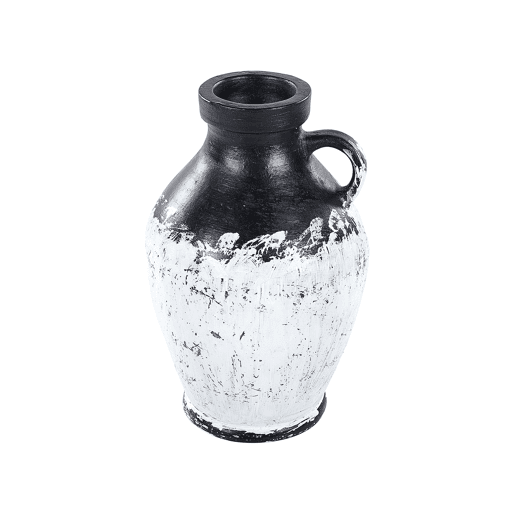 Jarro decorativo MASSALIA Cerâmica 33 cm Branco
