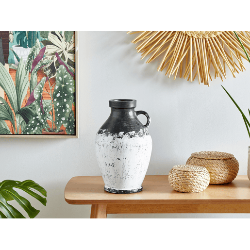 Jarro decorativo MASSALIA Cerâmica 33 cm Branco