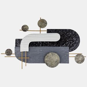 Decoração de parede LUTETIUM Metal 55 cm Preto